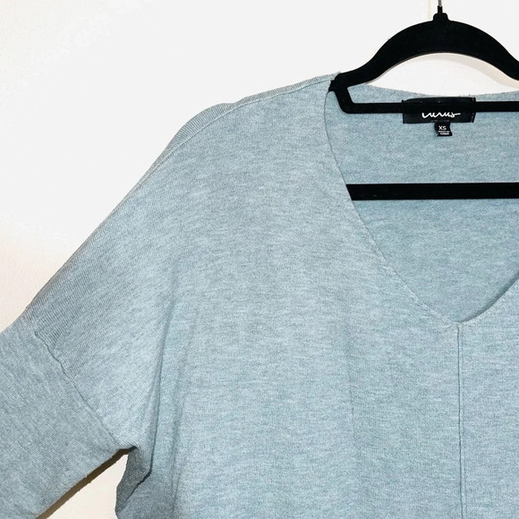 Lulus Light Blue Sweater Dolman Sleeve V-neck Oversized Pullover Xsmall Women’s - Picture 3 of 12